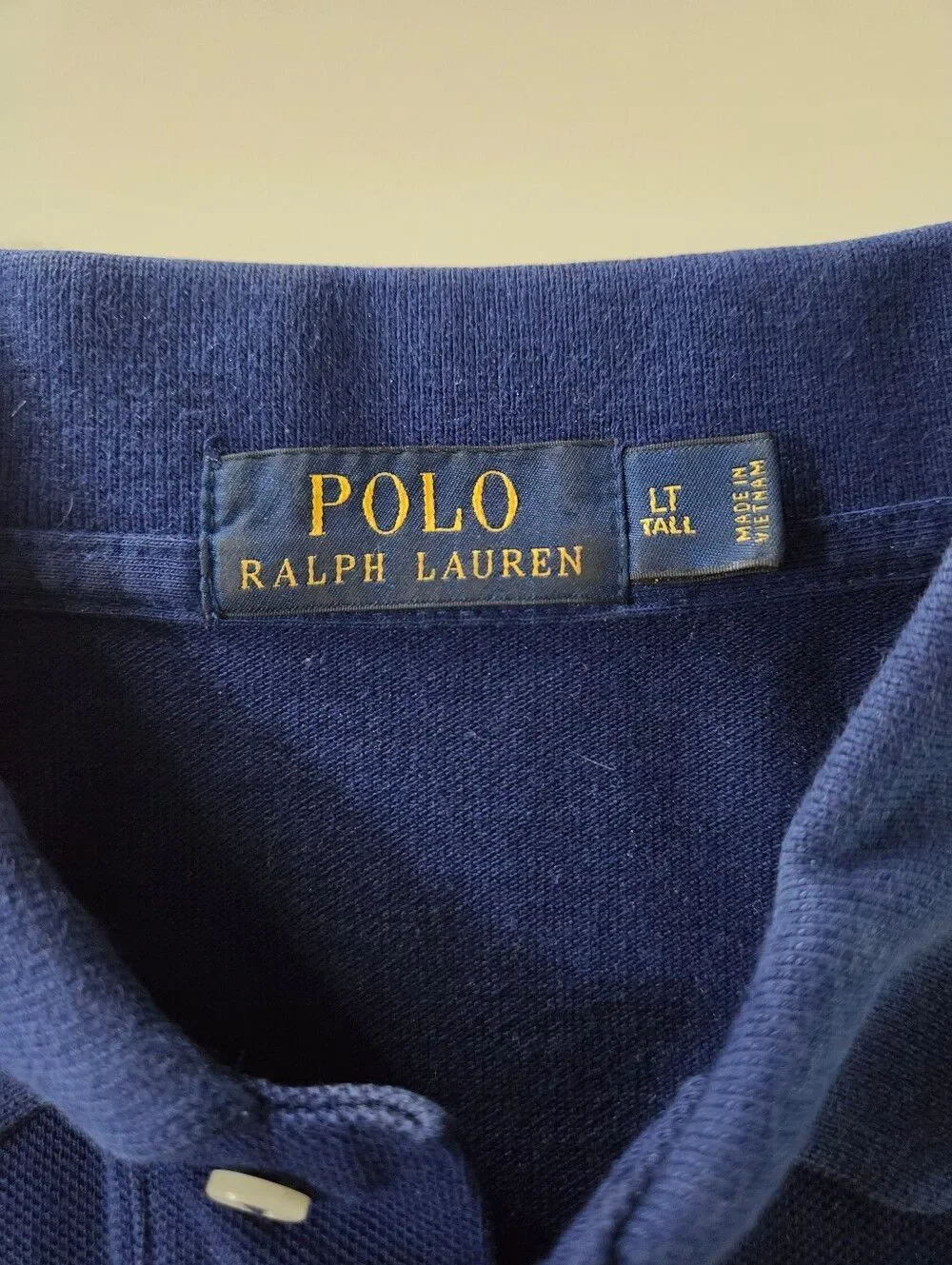 Polo Ralph Lauren Men's Navy Short Sleeve Stripe Polo Shirt